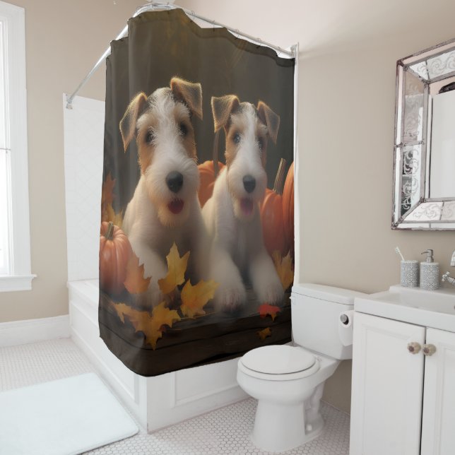 Cortina Para Box Fox Terrier Puppy Autumn Delight Pumpkin (In Situ)