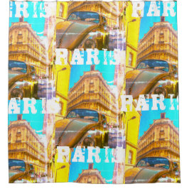 Cortina Para Box France Architecture French Street Old Car Paris