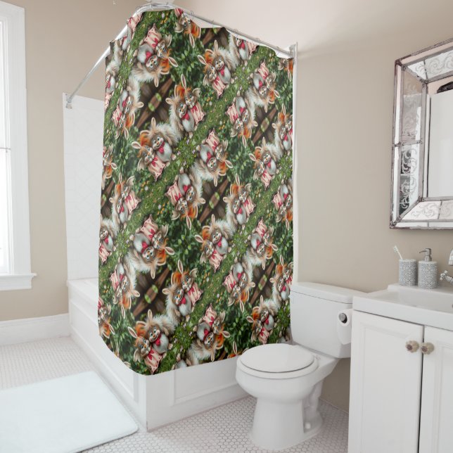 Cortina Para Box „Fröhliche Hasenfreunde im Frühlingsgarten“ (In Situ)