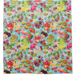 Cortina Para Box Frutas tropicais de água doce