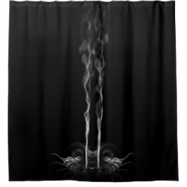 Cortina Para Box Fumaça de Dragão Negro