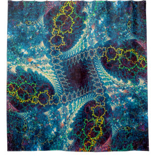 Cortina Para Box fundo abstrato fractal - i gerado por computador