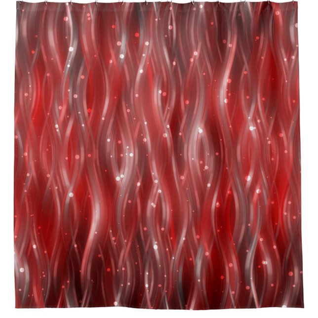 Cortina Para Box fundo abstrato. fundo vermelho com ondas e (Frente)
