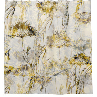 Cortina Para Box fundo aquarela abstrato: dandelion, juniper