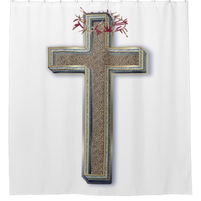 Cortina Para Box Fundo Branco da Cortina do chá (Frente)