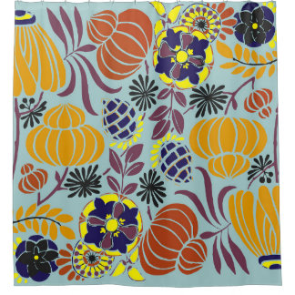 Cortina Para Box fundo de design floral