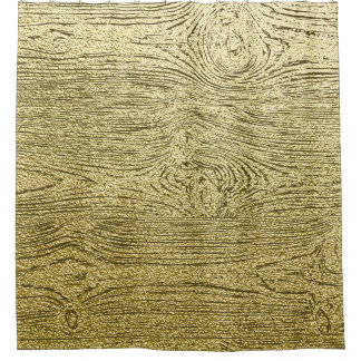 Cortina Para Box Fundo de Textura Dourada com Largura de Madeira