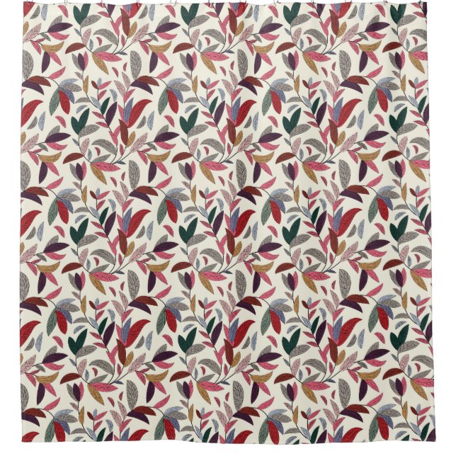 Cortina Para Box Fundo floral 2 (Frente)