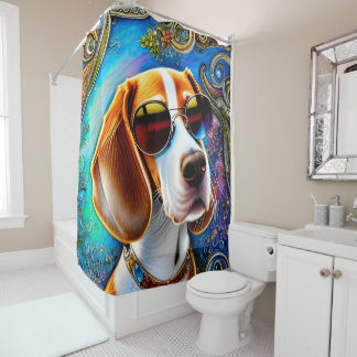 Cortina Para Box Funky Retro Beagle
