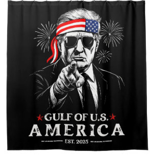 Cortina Para Box Funny Trump Golfo Dos EUA 2025 4 De Julho