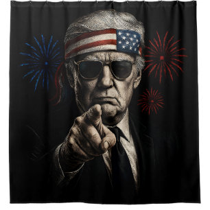Cortina Para Box Funny Trump Golfo Dos EUA 2025 4 De Julho
