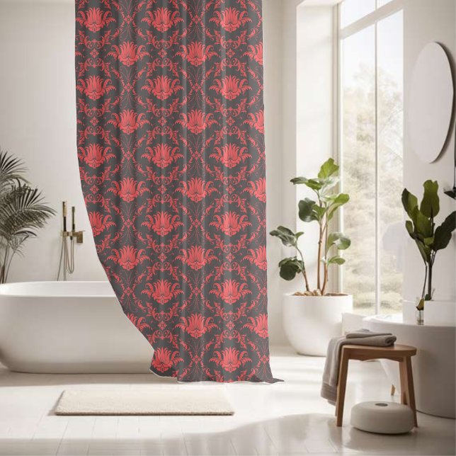 Cortina Para Box Fusão Floral à Meia-Noite (Criador carregado)