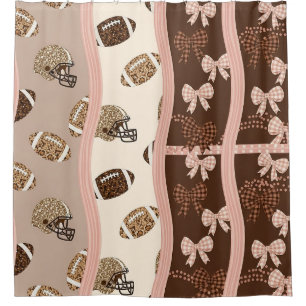Cortina Para Box Fútbol Coquette Arco Iris Estampado de Leopardo (4