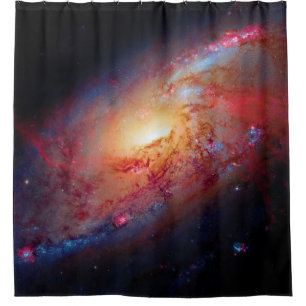 Cortina Para Box Galáxia Espiral Messier M106 Foto do Espaço Exteri