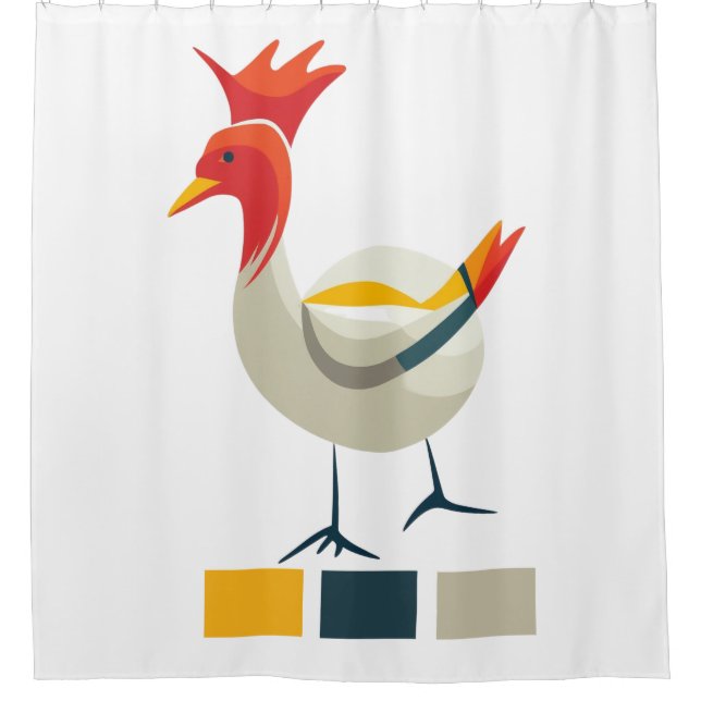 Cortina Para Box Galinha (Frente)