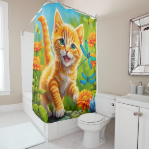 Cortina Para Box Gatinho Alegre