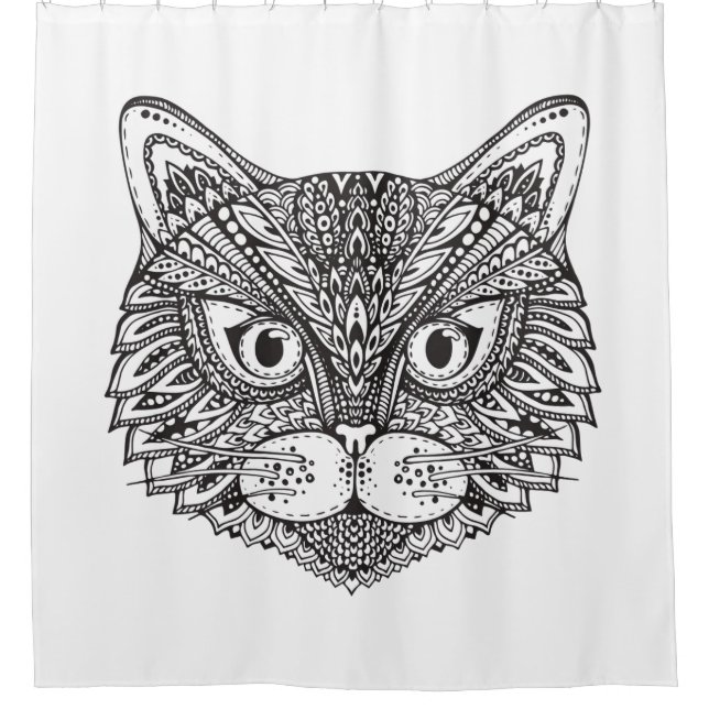 Cortina Para Box Gato do estilo (Frente)