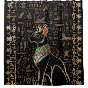 Cortina Para Box Gato Egípcio - Bastet
