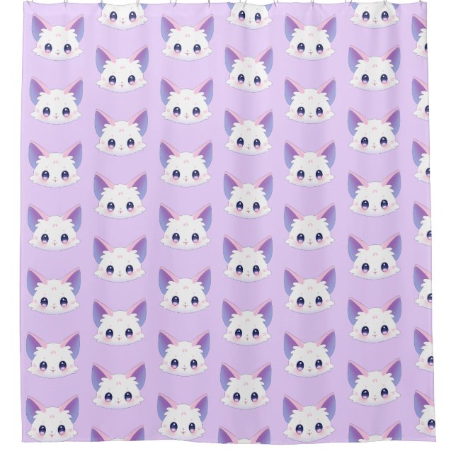 Cortina Para Box Gato Kawaii, bonito (Frente)