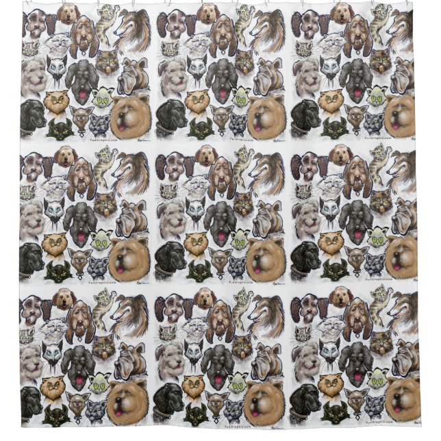 Cortina Para Box Gatos e Cães (Frente)