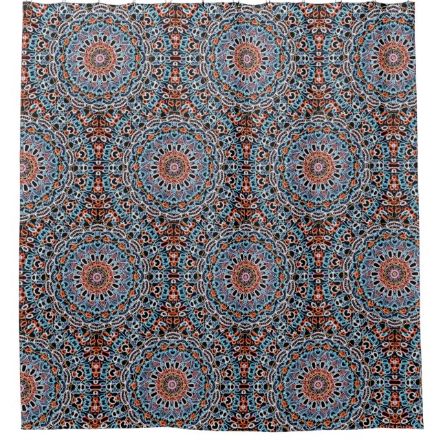 Cortina Para Box Geometria redonda (Frente)