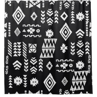 Cortina Para Box Geométrico tribal: fundo sem costura na moda.