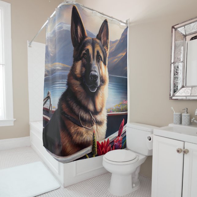 Cortina Para Box German shepherd em um remo: Uma aventura cênica (In Situ)