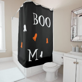 Cortina Para Box Ghost Laranja Fantástico de Halloween Personalizad