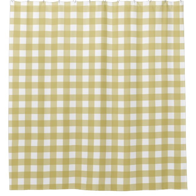 Cortina Para Box Gingham Verde Lima Branco (Frente)