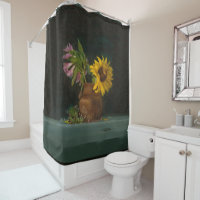 Girassol Vintage Floral Ainda Vida Bela Arte