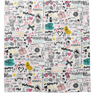 Cortina Para Box Girly Doodles