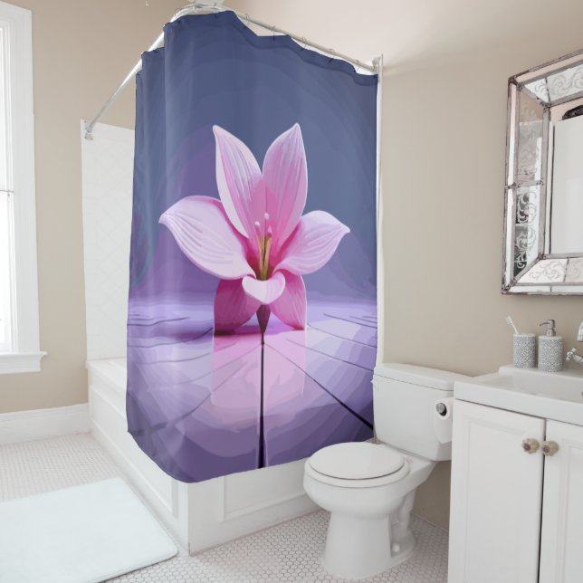 Cortina Para Box Gladíolos Dimensionais: Masterícula Rosa e Púrpura (In Situ)