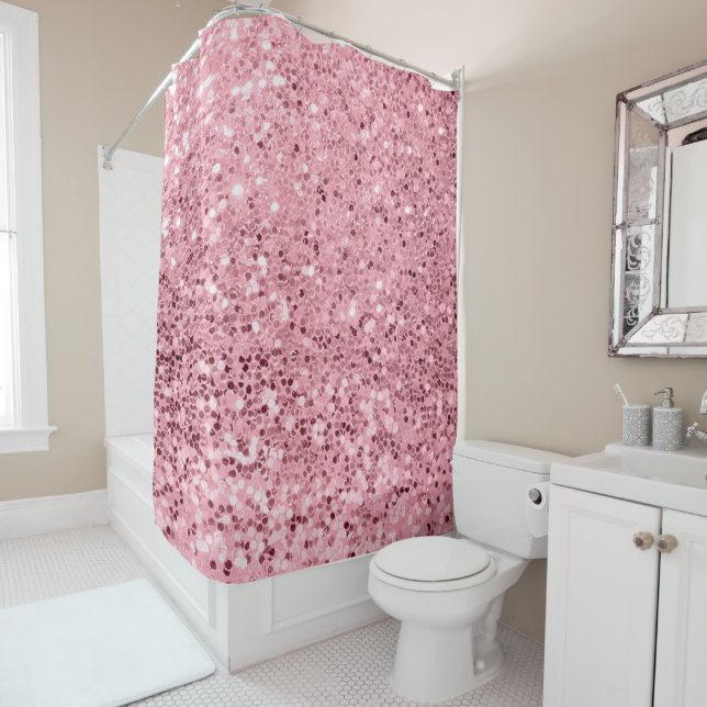 Cortina Para Box Glitter Dourado da Cortina de Chá Personalizada (In Situ)