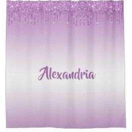 Cortina Para Box Glitter Púrpura Personalizado