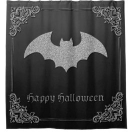 Cortina Para Box Glittery Bat Halloween