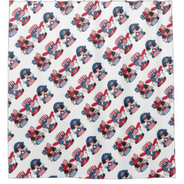 Cortina Para Box Gnomos Patrióticos