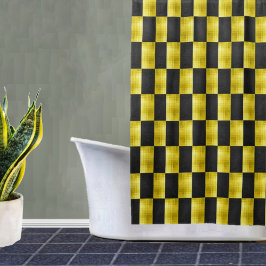 Cortina Para Box Gold-Paneled-Black-IV