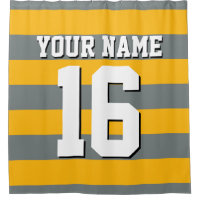 Goldenrod Charcarbonus Sports Jersey Preppy Stripe