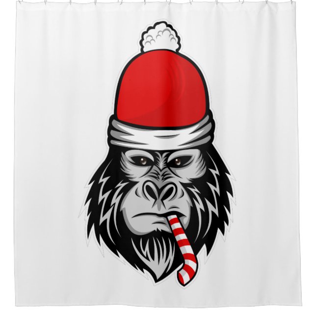 Cortina Para Box gorila papais noeis de natal (Frente)