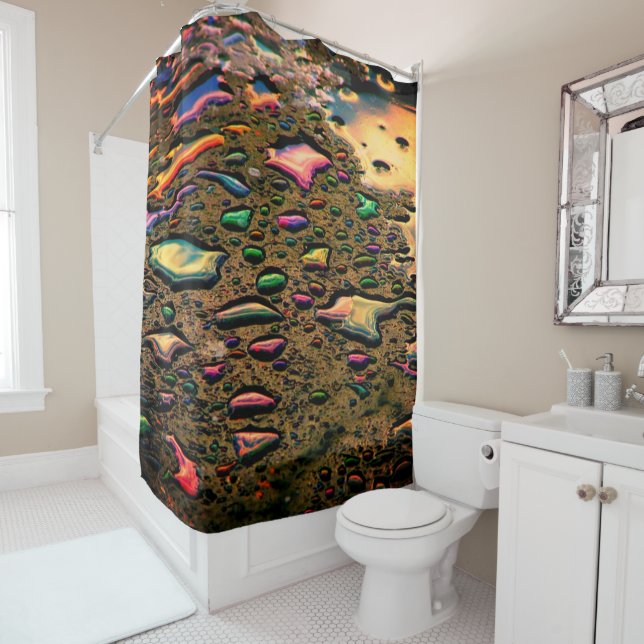 Cortina Para Box Gotas de chuva (In Situ)