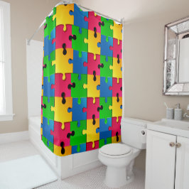 Cortina Para Box Grade de Puzzle