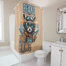 Cortina Para Box Grafite com Design de Negrito