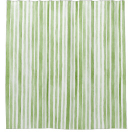 Cortina Para Box Green White Stripes