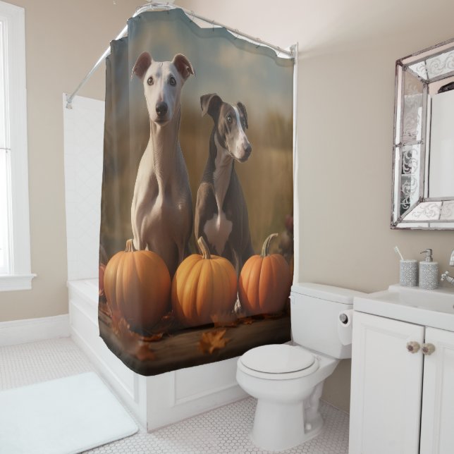 Cortina Para Box Greyhound Puppy Autumn Delight Pumpkin (In Situ)