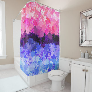 Cortina Para Box Groovy Boho Quirky Retro Floral Orgulho Omnissexua