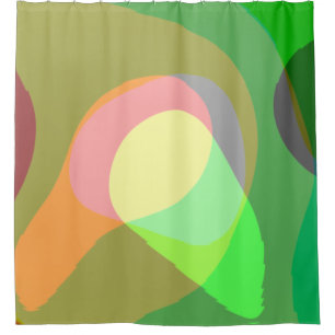 Cortina Para Box Groovy Retro Abstrato Art 710