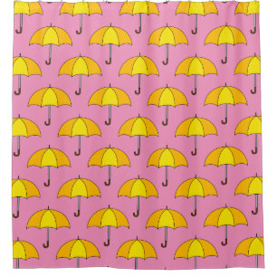 Cortina Para Box Guarda-chuva Amarelo