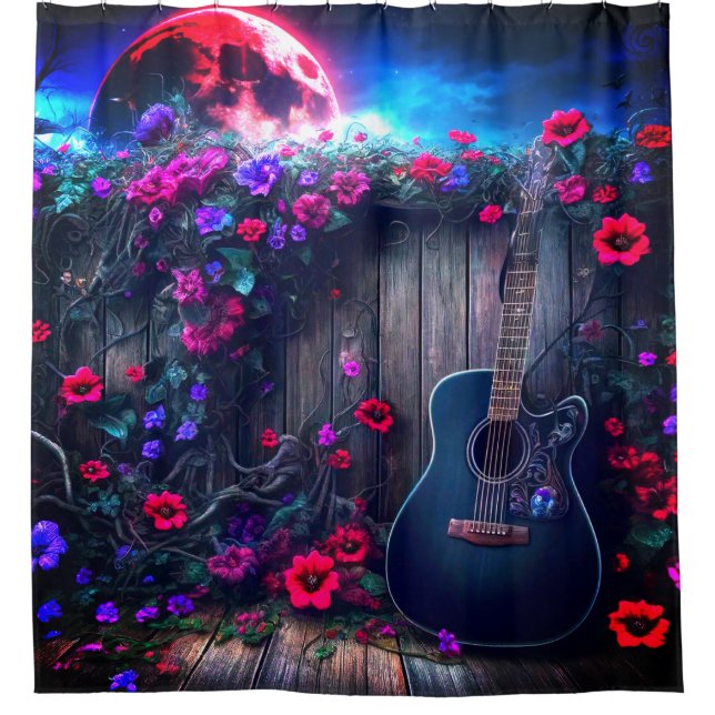 Cortina Para Box Guitar Art (Frente)