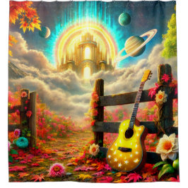 Cortina Para Box Guitar Art