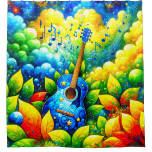 Cortina Para Box Guitar Art